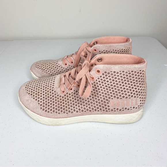 No Bull Mid Suede Trainers Sneakers Pink Size 8.5 - Picture 2 of 9